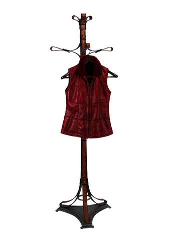 CARMEN. S4114 - ZIPPED VEST Baby Lambskin