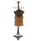 CHELSEA- S44542F. Zipped Closure Vest in Baby Lamb Suede Napa Genuine Ironed Wool Interior  With Fox Fur Hood and Collar Trims