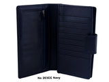 No 203 MA-  Outside strap closure (24 credit cards)