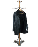PROTO. S3643 - Black Napa Baby Lamb Coat (4 buttons. Chin Collar Closure Protection )