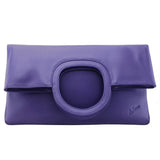 RENDEZVOUS ( Clutch bag with flap and handles closure details )