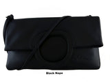 RENDEZVOUS ( Clutch bag with flap and handles closure details )