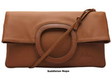 RENDEZVOUS ( Clutch bag with flap and handles closure details )