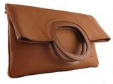 RENDEZVOUS ( Clutch bag with flap and handles closure details )