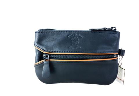 KEYCASE No 22 R1 KCCBC (For 1 REMOTE ONLY, top zip compartment for KEYS & COINS, CASH) cards in the back panel zip' compartment