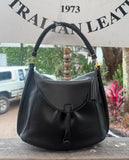 JUNO - A Spacier Judy Handbag with a new smart handle making the bag less rigid like standing Gard… and classier by articulating the handle with two knees that allow the handle to swivell! or Cross Body bag with a detachable and adjustable shoulder strap.