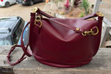 JUNO - A Spacier Judy Handbag with a new smart handle making the bag less rigid like standing Gard… and classier by articulating the handle with two knees that allow the handle to swivell! or Cross Body bag with a detachable and adjustable shoulder strap.