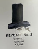 KEYCASE No 2 KCC (Front middle zip keys and one top zip  Key coins cards & cash)