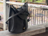 JUNO - A Spacier Judy Handbag with a new smart handle making the bag less rigid like standing Gard… and classier by articulating the handle with two knees that allow the handle to swivell! or Cross Body bag with a detachable and adjustable shoulder strap.
