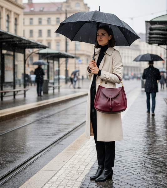 JUNO - A Spacier Judy Handbag with a new smart handle making the bag less rigid like standing Gard… and classier by articulating the handle with two knees that allow the handle to swivell! or Cross Body bag with a detachable and adjustable shoulder strap.