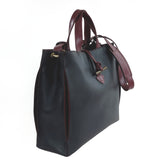 OXFORD H- BC A 4 Bicolour Classic Outside & Napa Trims (Handles with detachable and adjustable Shoulder Strap)