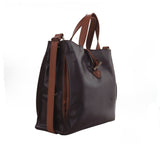 OXFORD H- BC A 4 Bicolour Classic Outside & Napa Trims (Handles with detachable and adjustable Shoulder Strap)