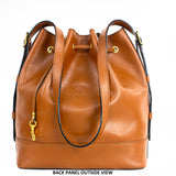 TRENDY - très BCBG (Bon Chic Bon Genre) very Preppy Trotter bag but much bigger with a top safe laced closure too a big open quick access- Can be a good bag for your next travel or working & shopping to carry on your shoulder daily.