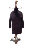 BABETTE.S4344-  Baby lamb Napa Coat and NZ Opossum Large Collar. (5 Buttons closure For Extreme Weather)