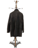 DAMON. S3434 - Baby Lamb Leather Coat (4 buttons Flap over with Under Zipped Panel Closure For Extra Protection)