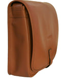 OTHELLO- Busy-person Messenger Bag (Leather belt loop closure and Flap magnet to secure)