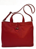 leather tote bag with handle and shoulder strap